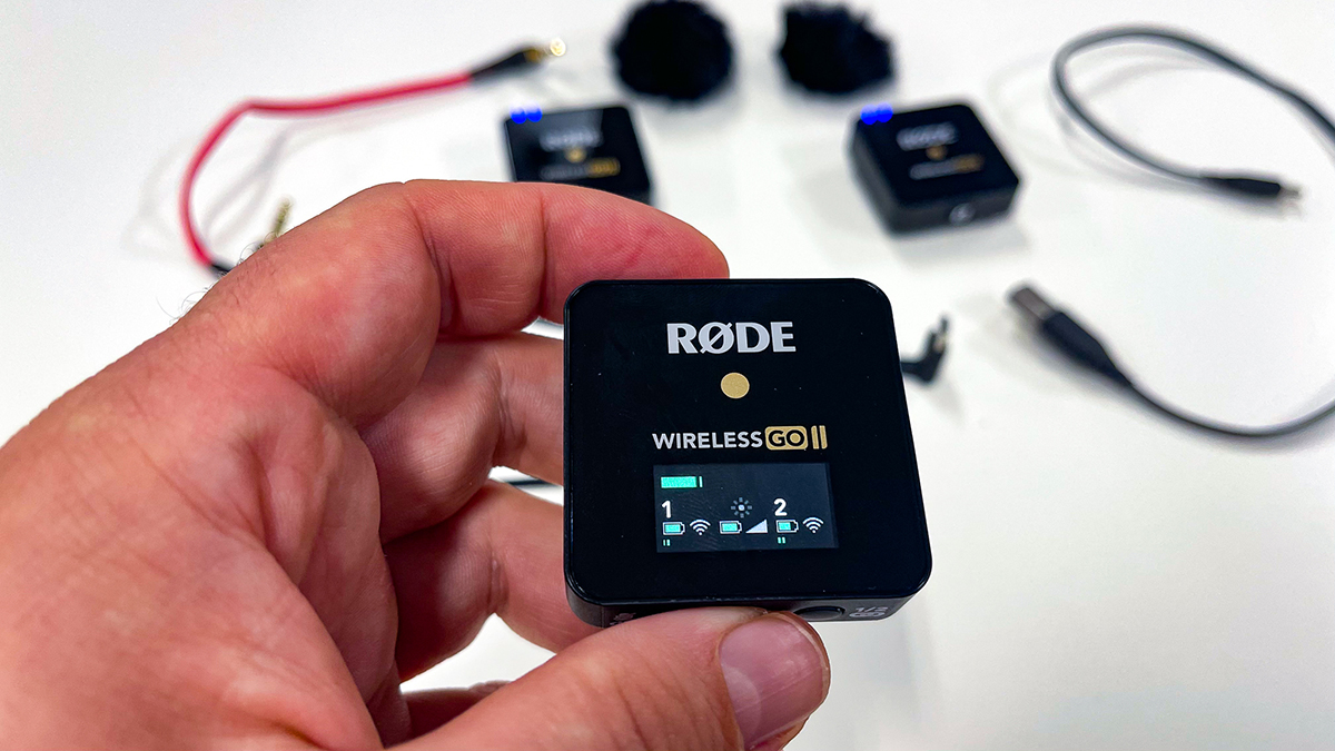 Bezdrátové klopáky Rode Wireless Go II - nastavení
