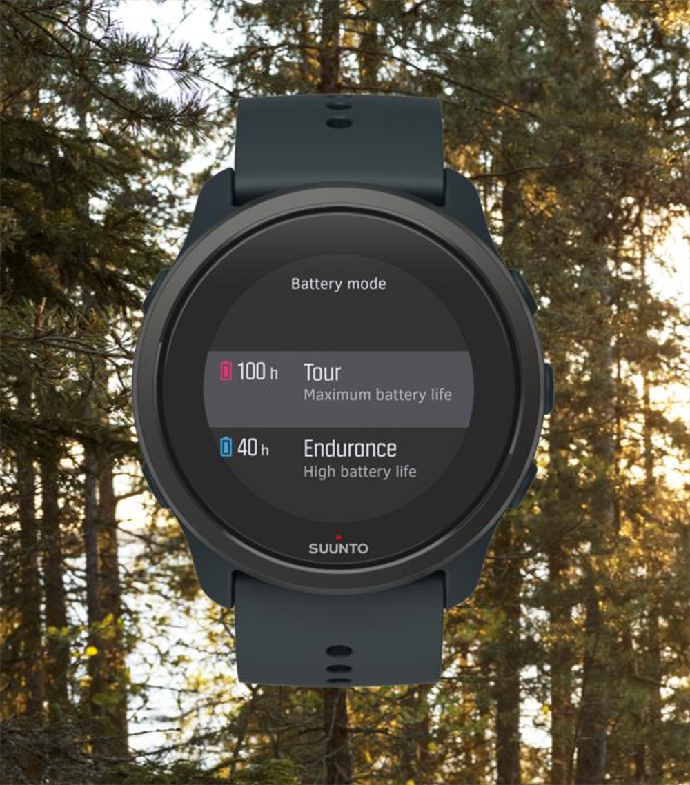 Suunto 5 Peak – módy výdrže baterie