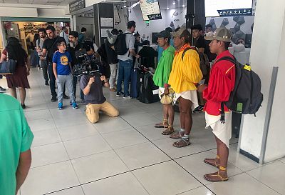 Letiště v Mexico City - zde jsme se poprvé setkali s Tarahumary. 