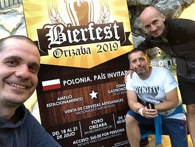 V centru Orizaby jsme objevili festival polského piva :)